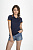 Рубашка поло женская Pasadena Women 200 с контрастной отделкой, серый меланж c оранжевым - миниатюра - рис 7.