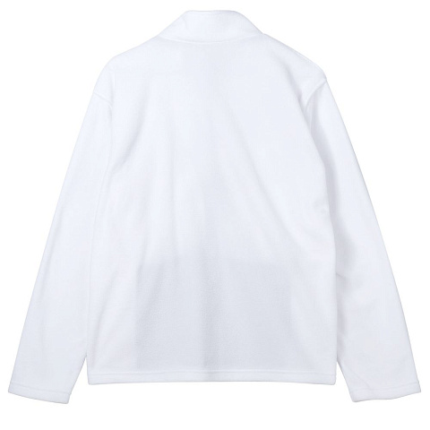Куртка флисовая унисекс Manakin, белая - рис 3.