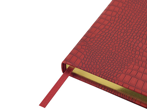 Ежедневник недатированный А5 Amazonia, бордовый с золотым обрезом - рис 4.