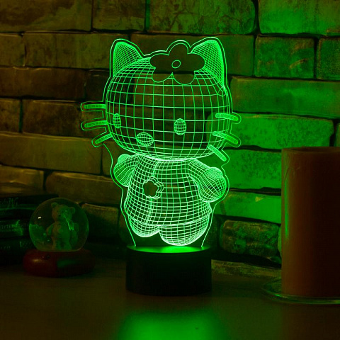 3D лампа Hello Kitty - рис 6.