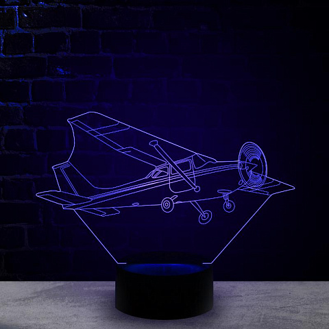 3D светильник Самолет Цессна - рис 3.