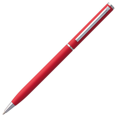 Ручка шариковая Hotel Chrome, ver.2, матовая красная - рис 3.