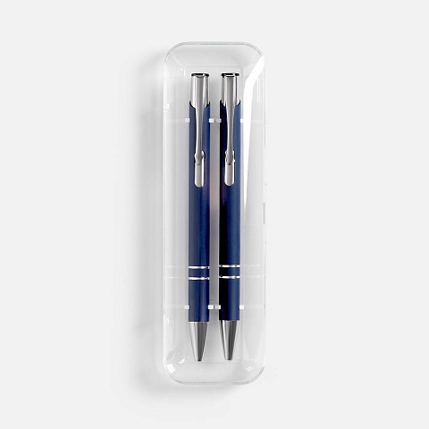 Набор из 2 ручек Keskus Soft Touch, синий - рис 5.