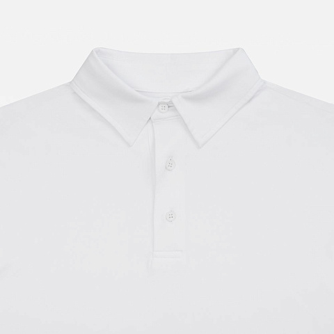 Рубашка поло унисекс Senti, белая - рис 4.