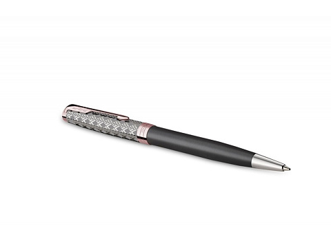 Шариковая ручка Parker Sonnet Premium Metal & Grey Lacquer PGT, стержень: M, цвет чернил: black , в подарочной упаковке - рис 3.