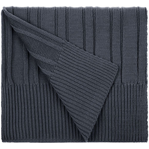 Шарф Knit Beat, серый (графит) - рис 2.