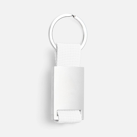 Брелок Inlet с тканевой вставкой, белый - рис 2.