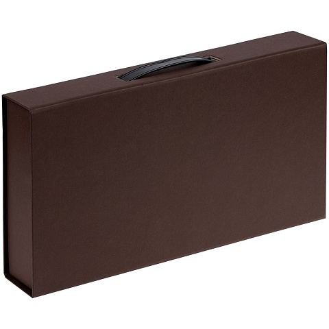 Коробка с ручкой Platt, коричневая - рис 3.