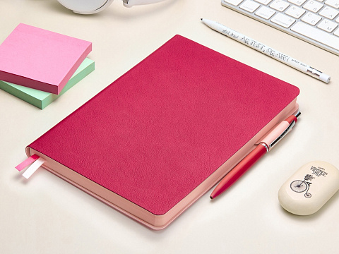 Ежедневник А5 датированный Boston 2026, розовый - рис 12.