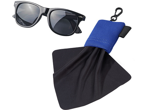 Очищающая салфетка Neat из микрофибры в чехле, синий - рис 3.