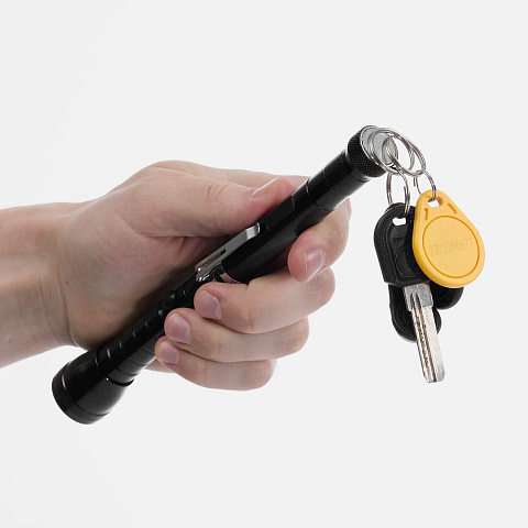 Телескопический фонарь с магнитом Flexion, ver.2, черный - рис 11.