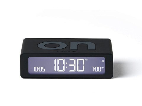 Часы настольные Flip Mini, черный - рис 3.