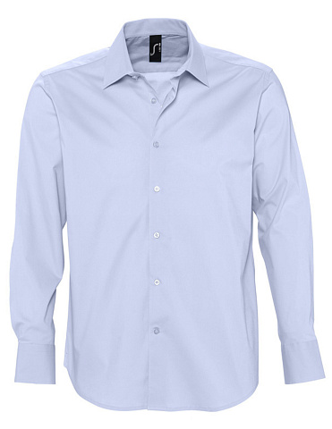 Рубашка мужская с длинным рукавом Brighton, голубая - рис 2.