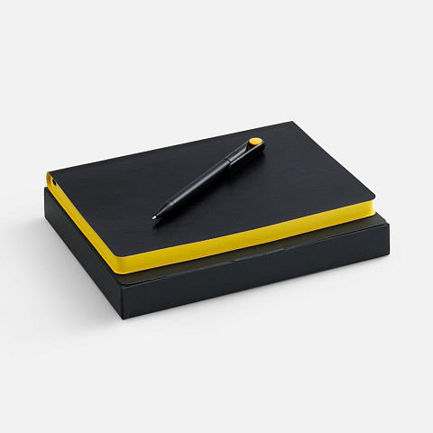 Набор Doppio, черный с желтым