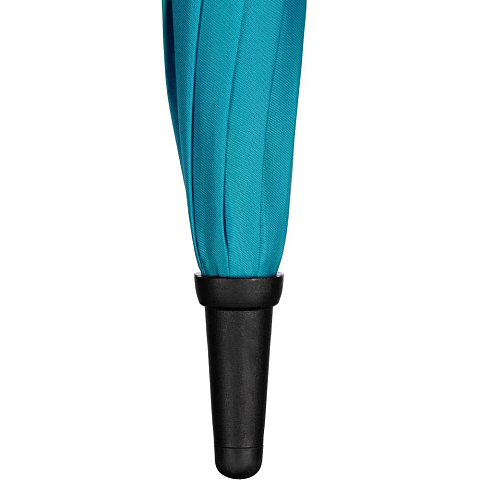 Зонт-трость Undercolor с цветными спицами, бирюзовый - рис 7.