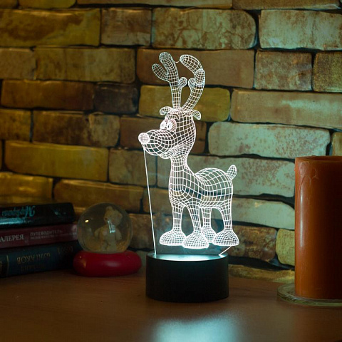 3D лампа Оленёнок - рис 2.