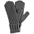 Варежки Nordkyn, серый меланж (эбонит) - миниатюра