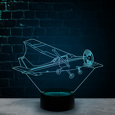 3D светильник Самолет Цессна - рис 6.