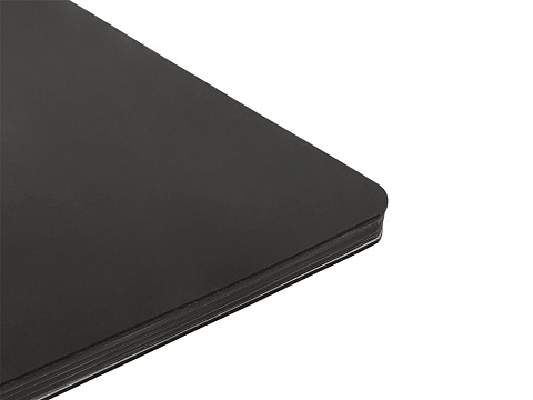 Блокнот Audrey А5 на сшивке в гибкой обложке софт-тач, черный - рис 2.