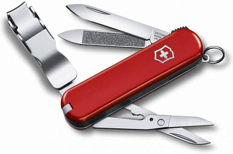 Нож-брелок Nail Clip 580, красный - рис 2.