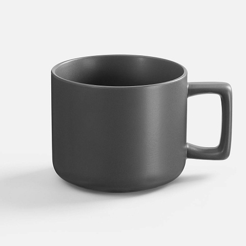 Чашка Jumbo в коробке матовая, темно-серая - рис 3.