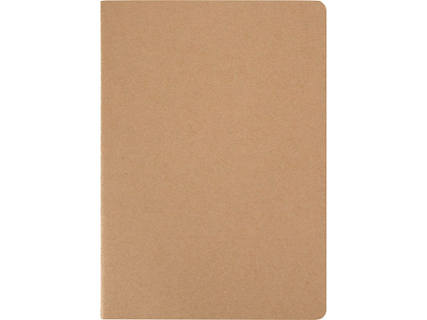Slyk блокнот на сшивке из крафт-бумаги формата А5 со страницами в точку, натуральный - рис 3.
