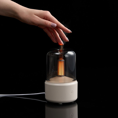 Увлажнитель-ароматизатор с подсветкой mistFlicker, молочно-белый - рис 7.