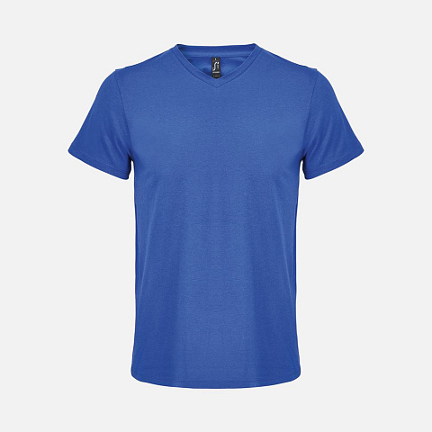 Футболка унисекс Regent с V-образным вырезом, ярко-синяя (royal)