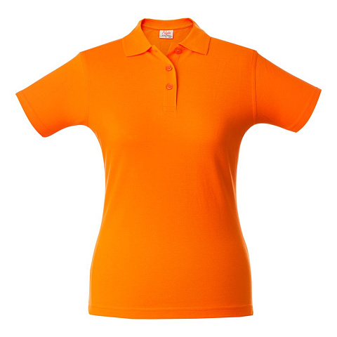 Рубашка поло женская Surf Lady, оранжевая - рис 2.