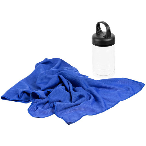 Охлаждающее полотенце Frio Mio в бутылке, синее - рис 3.