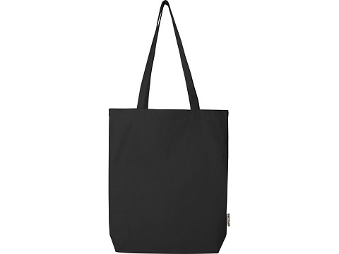 Florida эко-сумка плотностью 270 г/м² - сплошной черный - рис 2.