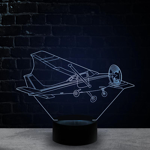 3D светильник Самолет Цессна - рис 5.