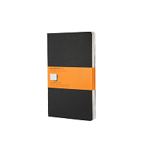 Записная книжка Moleskine Cahier (в линейку, 3 шт.), Large (13х21см), черный