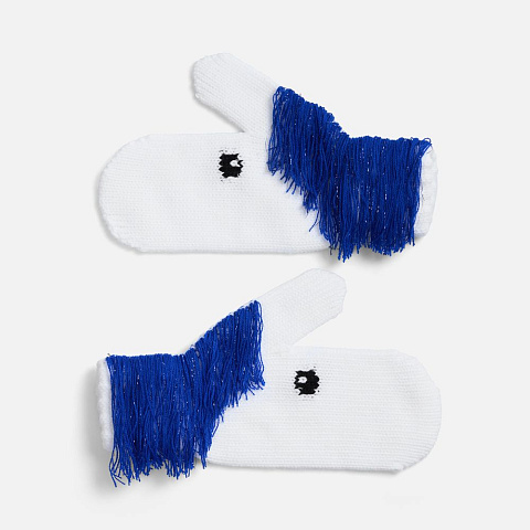 Варежки «Игогошки», с синей гривой - рис 2.