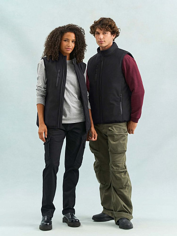 Жилет софтшелл унисекс Falcon BW, темно-серый - рис 11.