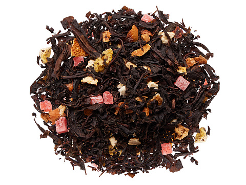 Чай черный Королевский манго с ананасом,50 гр.,серебристый матовый пакет с нашей этикеткой лицевой - рис 4.