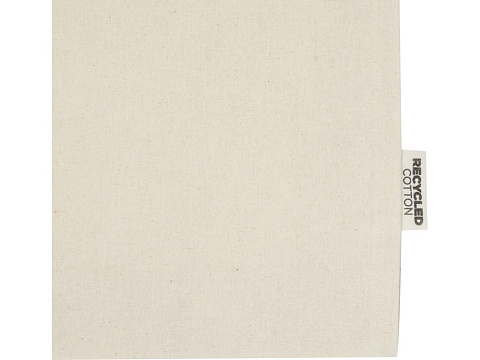 Madras эко- сумка с ластовицей из переработанного хлопка, сертифицированного согласно GRS, плотностью 140 г/м² - Натуральный - рис 5.