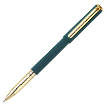 Ручка пластиковая шариковая Parliament, 0,7 мм, синие чернила, зеленый/золотистый