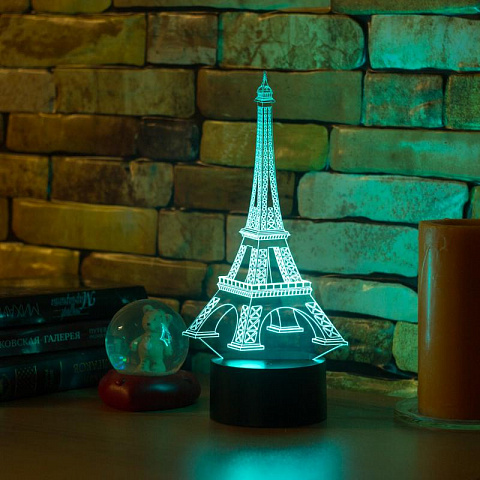 3D светильник Эйфелева башня - рис 6.