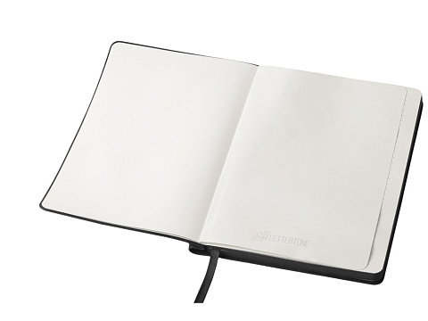 Блокнот А5 Notepeno Max, 96 листов 80 гр/м2 белой FSC бумаги, черный - рис 4.