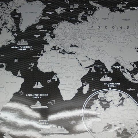 Скретч карта мира black - рис 3.