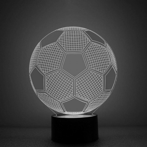 3D лампа Футбольный мяч - рис 4.