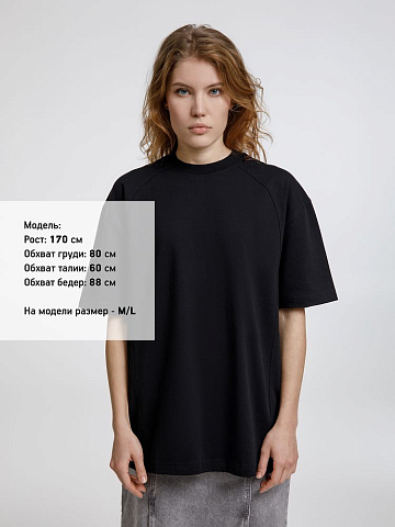 Футболка оверсайз унисекс Sideline, черная - рис 5.