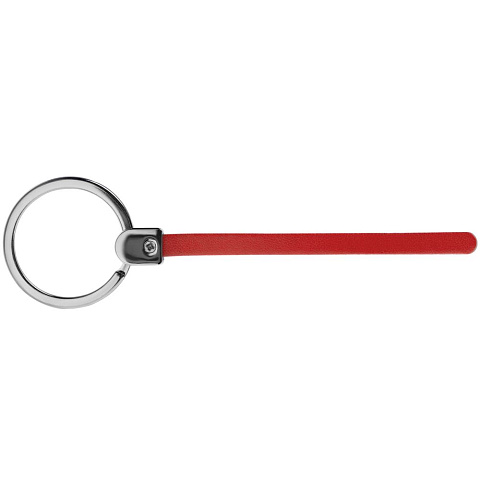 Элемент брелка-конструктора «Хлястик с кольцом и зажимом», красный - рис 3.