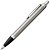 Ручка шариковая Parker IM Essential Stainless Steel CT, серебристая с черным - миниатюра