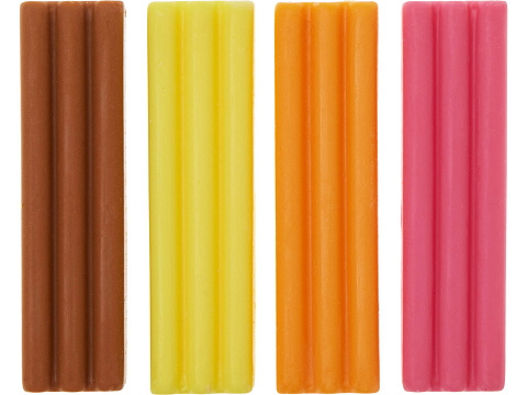 Набор Съедобный пластилин 4 кусочков (без ножа) - рис 5.