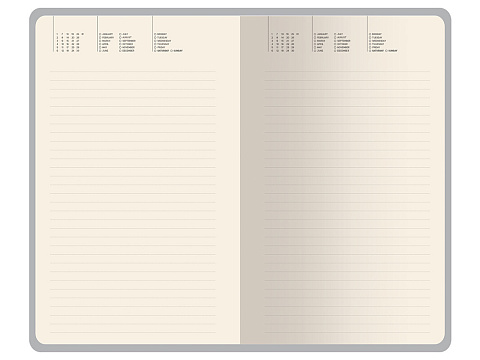 Ежедневник недатированный А5 Valencia, темно-зеленый - рис 2.