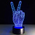 3D лампа "Peace" - миниатюра - рис 4.