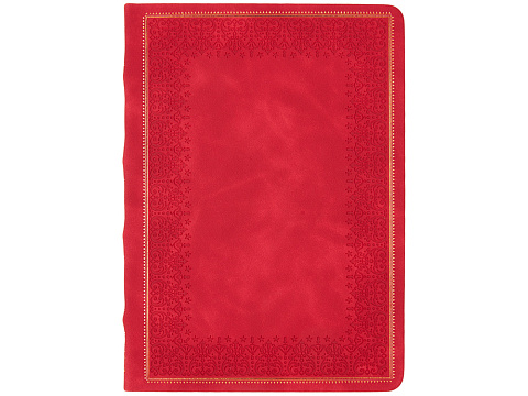 Ежедневник недатированный А5 Royal, красный с бронзовым срезом - рис 2.