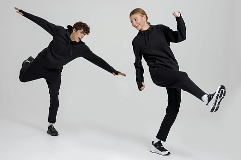 Худи унисекс Begi, черное - рис 18.